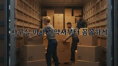 사무실 이사, 계약서부터 꼼꼼하게!